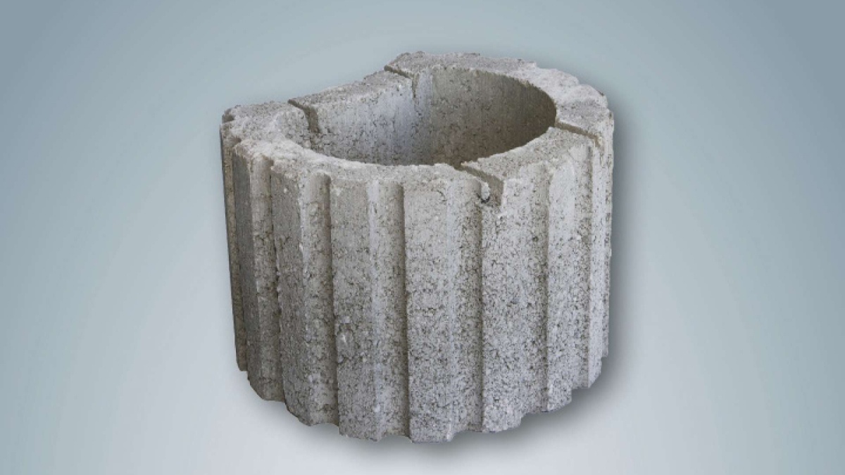 Barabás virágtartó szürke