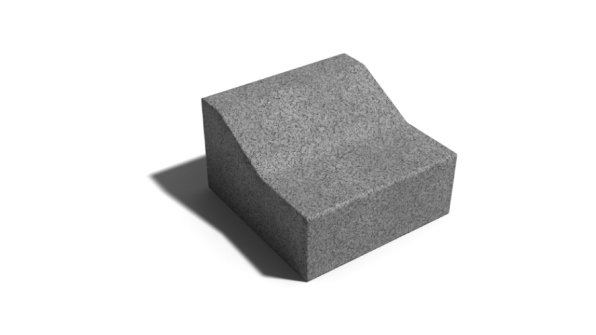 Leier K-szegélykő 25x25x15/10 cm