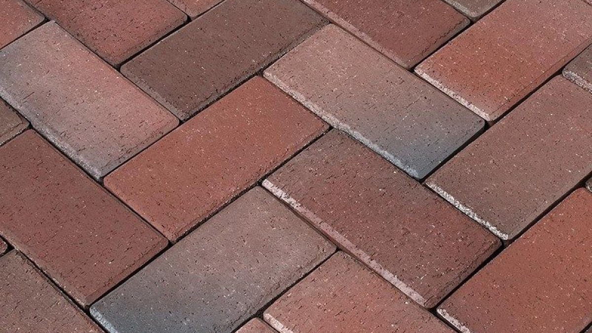 Semmelrock Penter Rotblaubunt 20x10x5,2 cm Piros-kék tarka, érdes