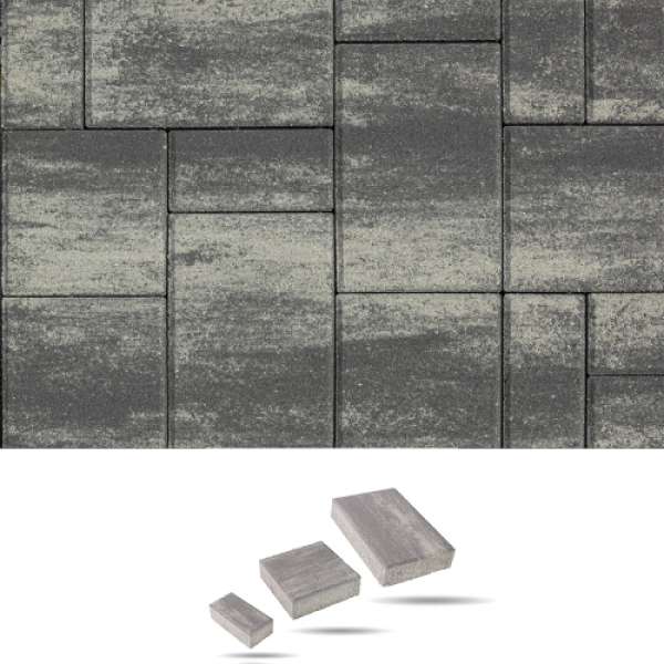 SW Maroskő térkő 4-6-8 cm - Ezüst