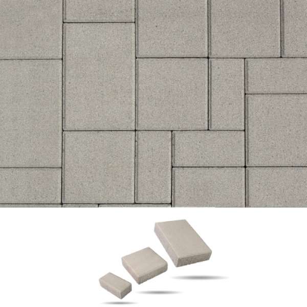 SW Maroskő térkő 4-6-8 cm - Fehér