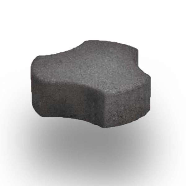 SW Fodorkő térkő 6 cm - Fekete